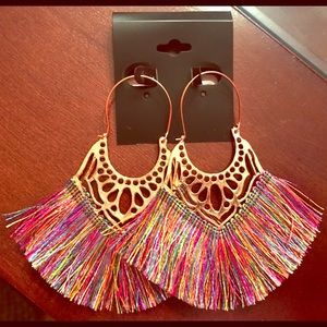 Multicolored Tassel Earrings